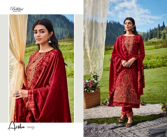 Faariah By Belliza Designer Heavy Pashmina Salwar Kameez Catalog